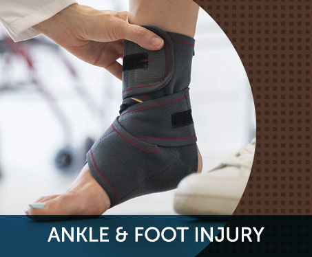 ankle injury, foot injury, ankle or foot injured in accident or crash