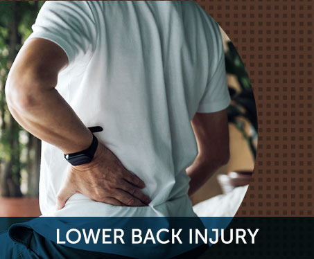 lower back injury, back injured in car crash or car accident